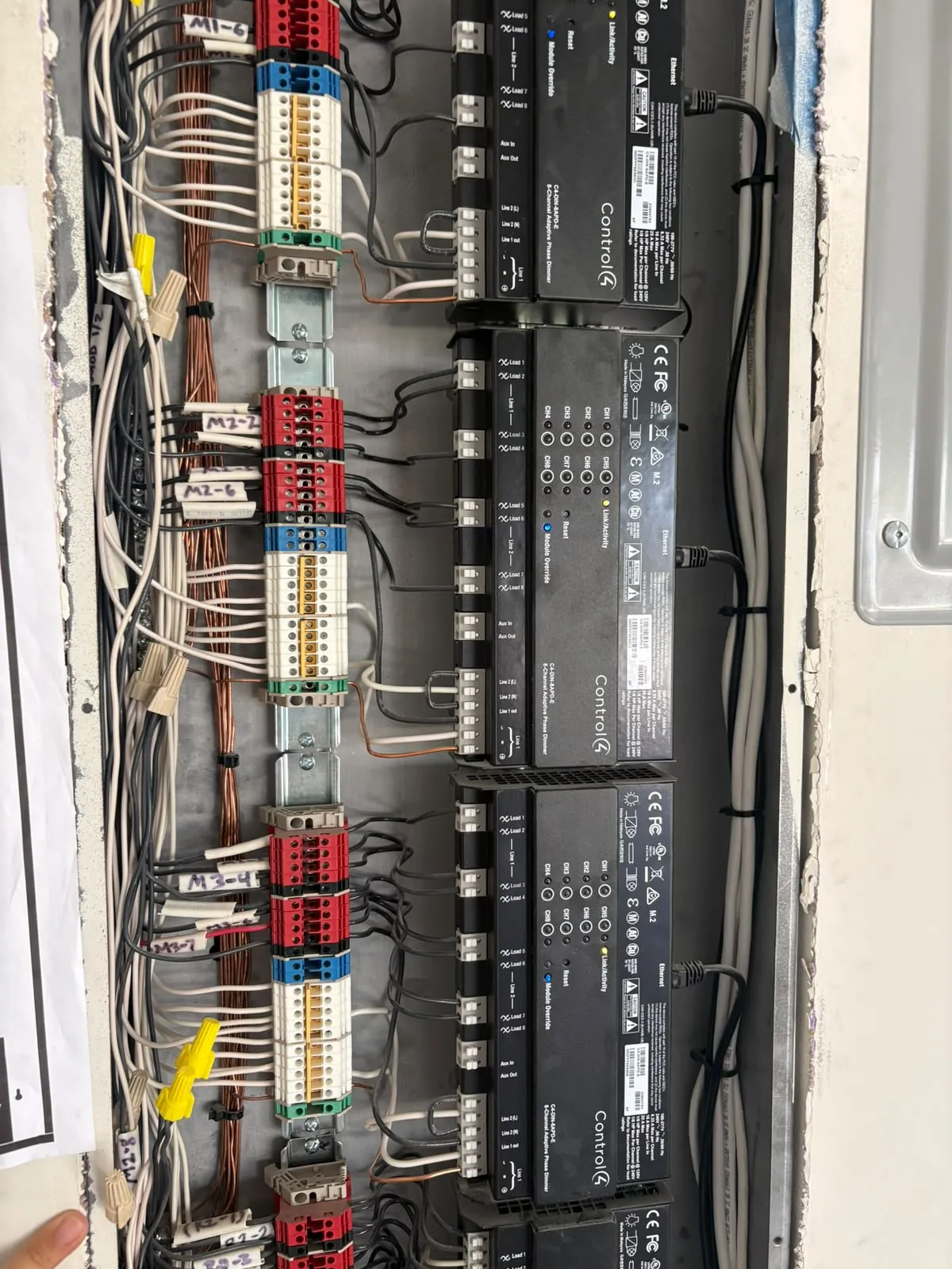 Centralized control panels supporting integrated lighting and shades